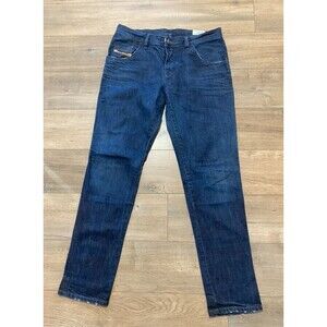 Diesel Staffi Mens 32X31 008KZ Slim Straight Indigo Italain Made Denim Jeans